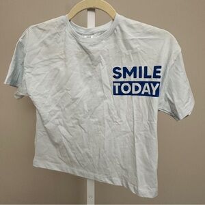 ZARA KIDS T SHIRT SMILE TODAY Size 10